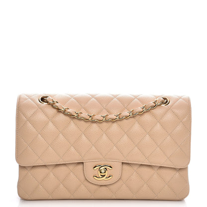 Chanel Caviar Quilted Medium Double Flap Beige Clair 1 of 7