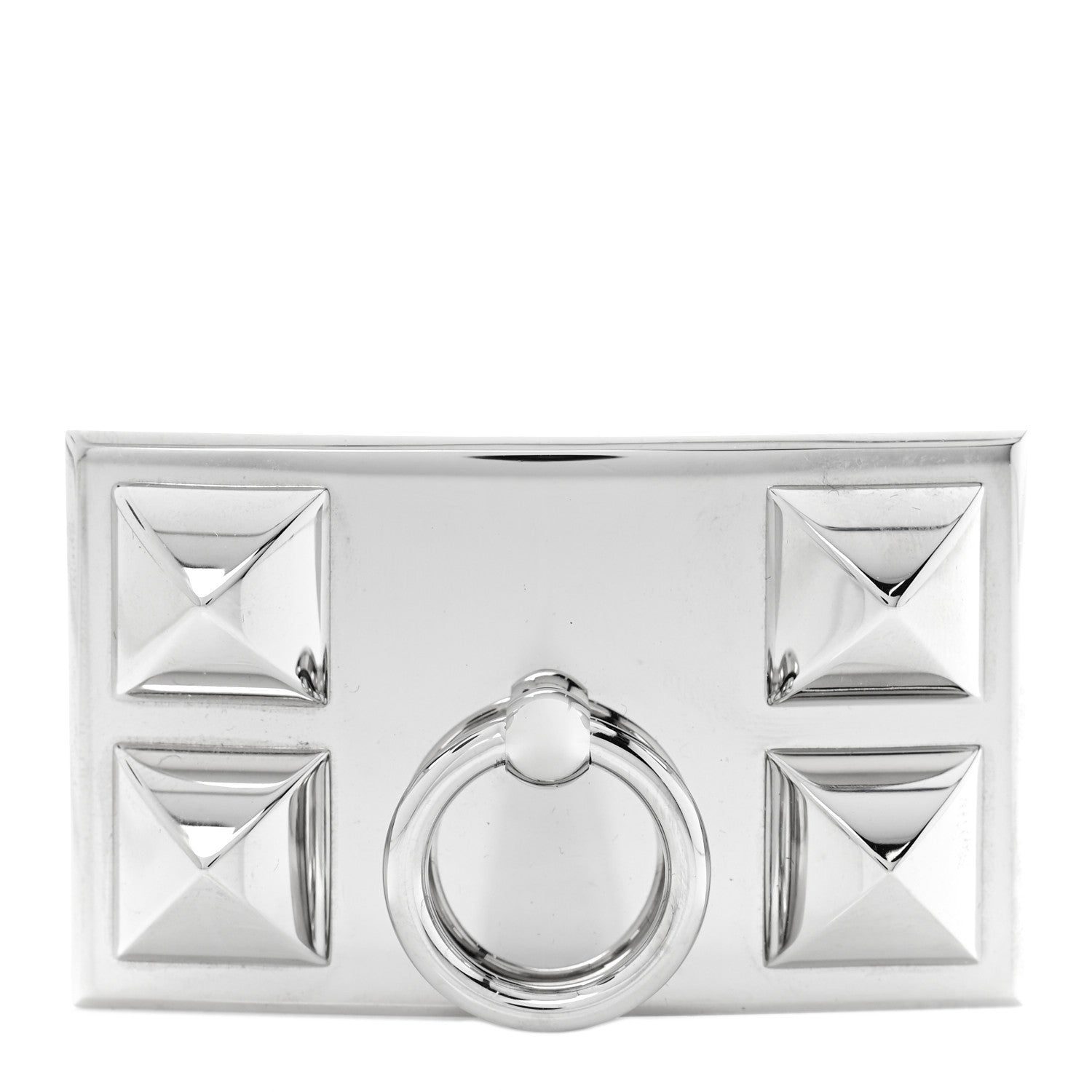 Hermes Palladium Collier de Chien 32mm Belt Buckle 1 of 4