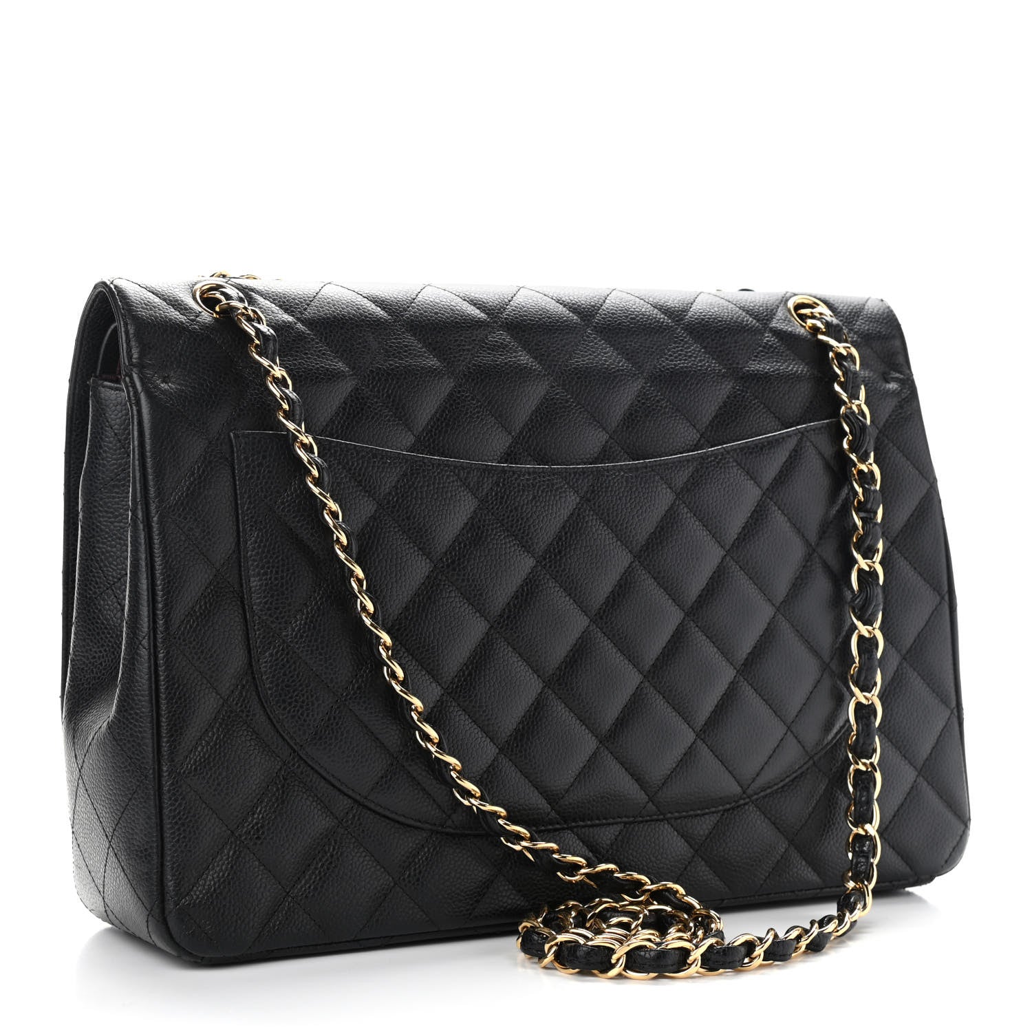 Chanel Caviar Quilted Maxi Double Flap Black 3 of 13
