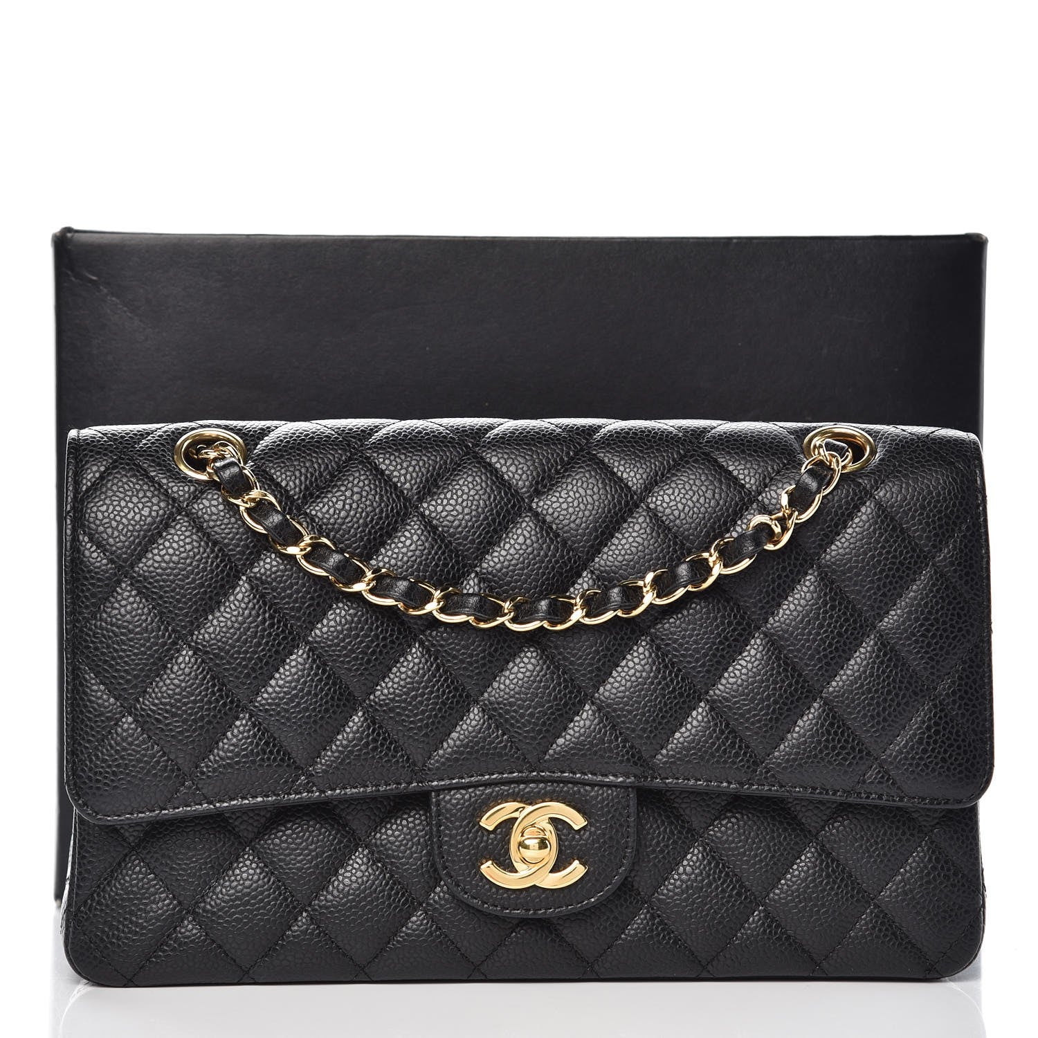 Chanel Caviar Quilted Medium Double Flap Black 10 of 10