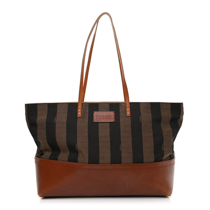Fendi Pequin Cuoio Vegetale Medium Roll Tote Tobacco Cuoio Miele 1 of 12