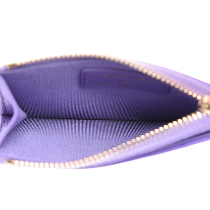 Chanel Caviar Quilted CC Zip Card Holder Purple 4 of 7