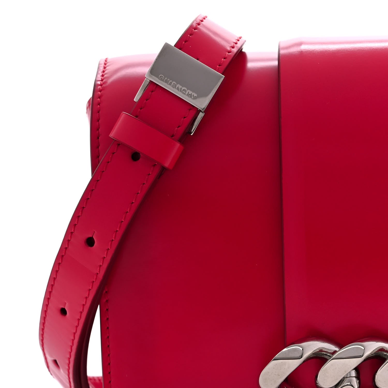 Givenchy Calfskin Infinity Flap Bag Red 7 of 9