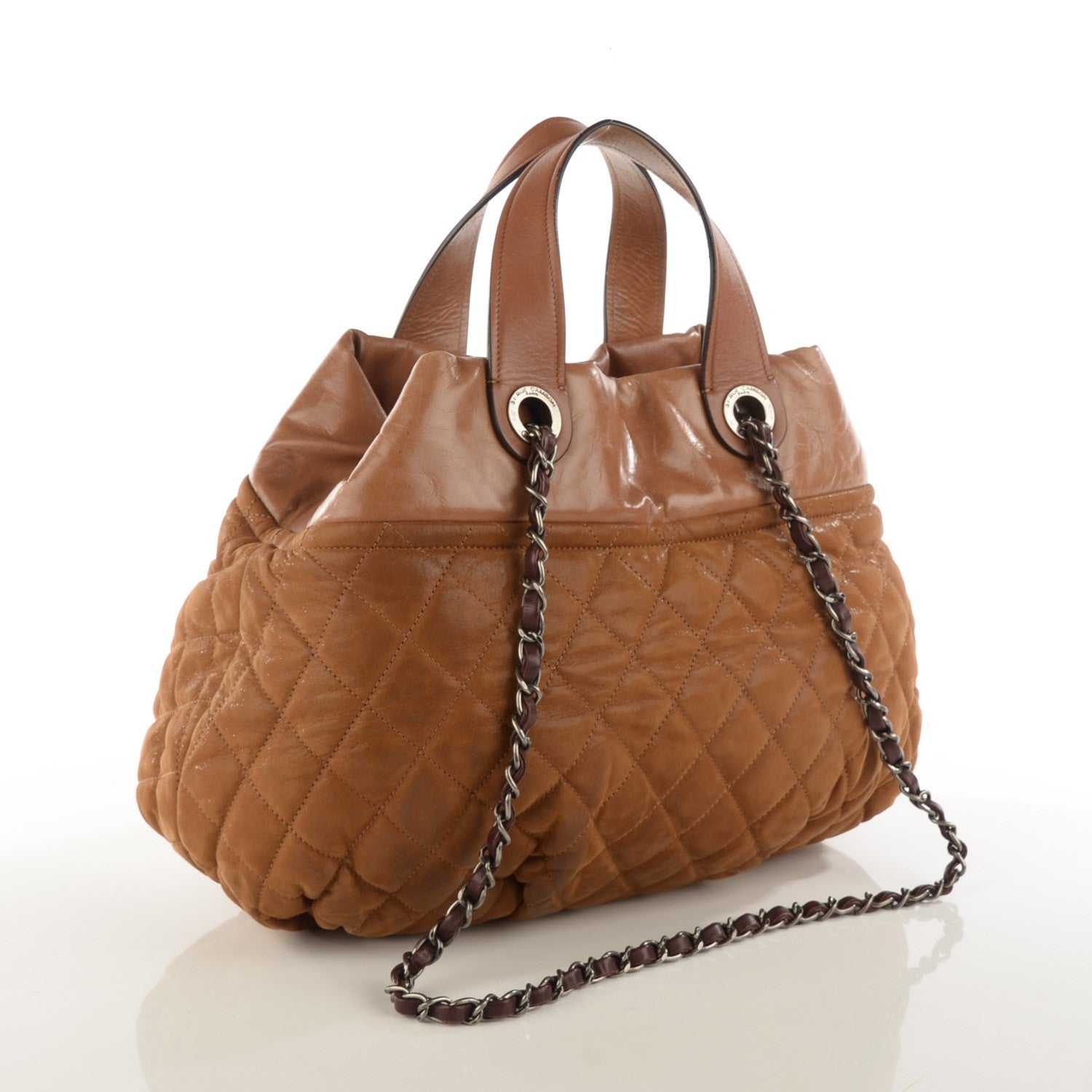 Chanel Iridescent Calfskin Small In The Mix Tote Light Brown 3 of 7