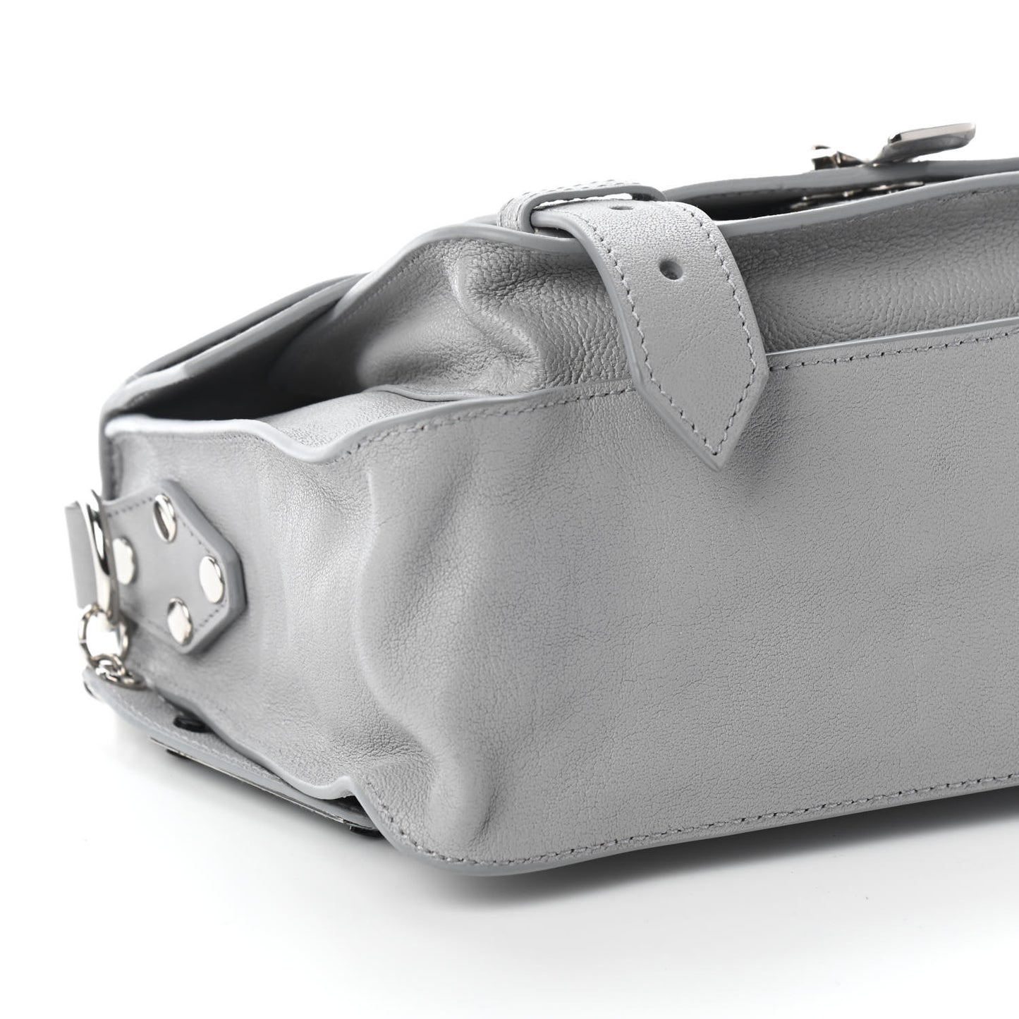 Lambskin Tiny PS1 Satchel Fog