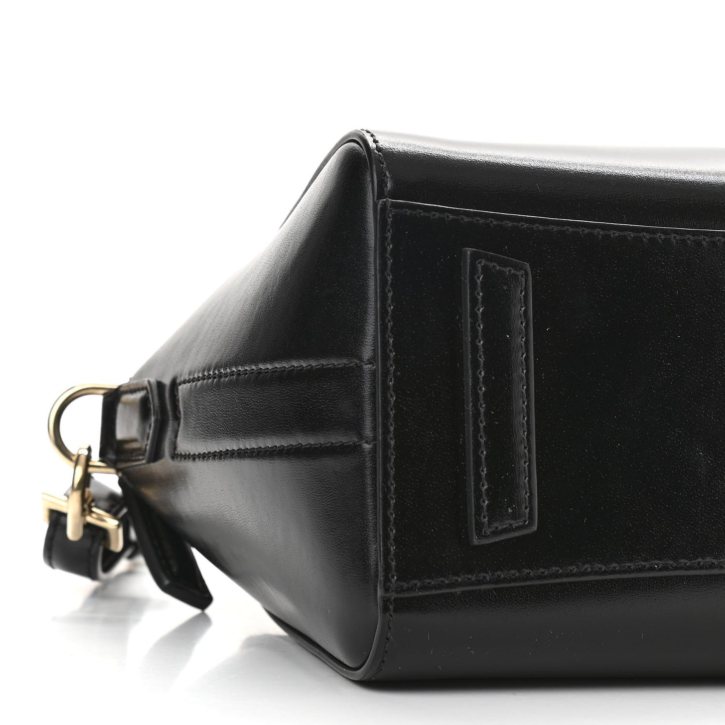 Shiny Lord Calfskin Mini Antigona Black