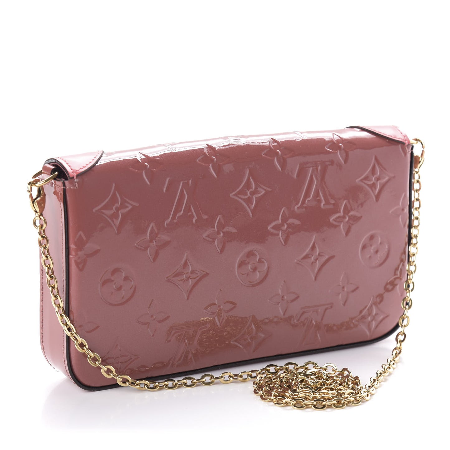 Vernis Valentine Dog Pochette Felicie Chain Wallet Pink