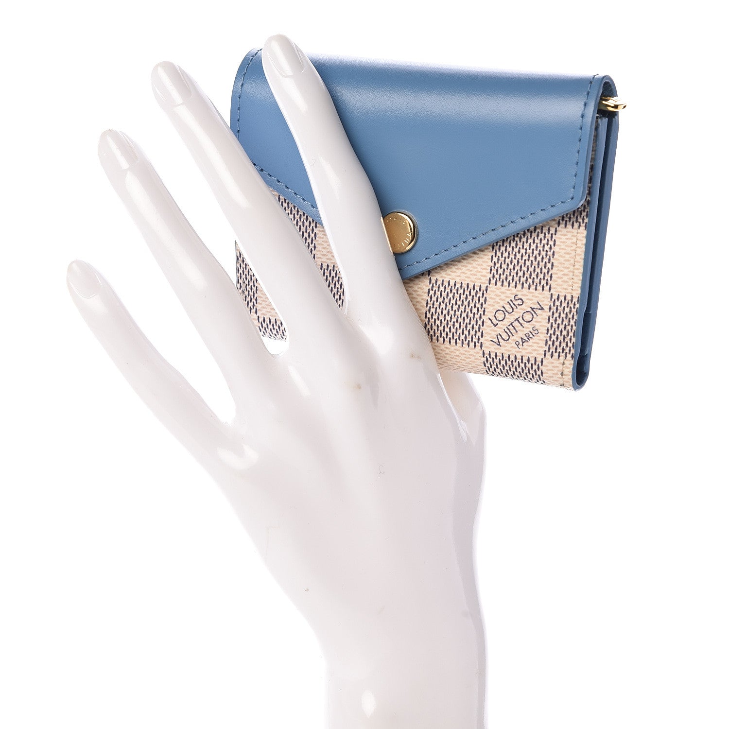 Louis Vuitton Damier Azur Zoe Wallet Bleuet 2 of 6
