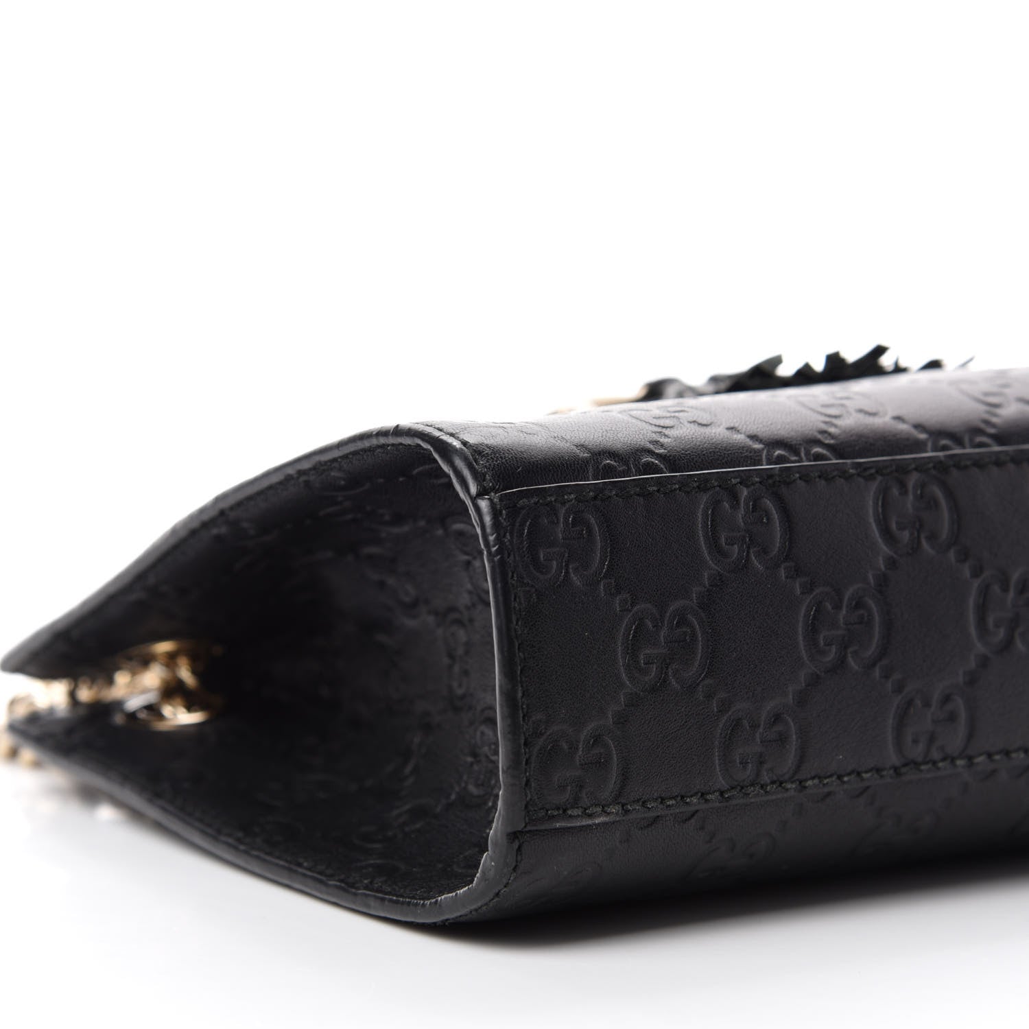 Gucci Guccissima Small Emily Shoulder Bag Black 7 of 14