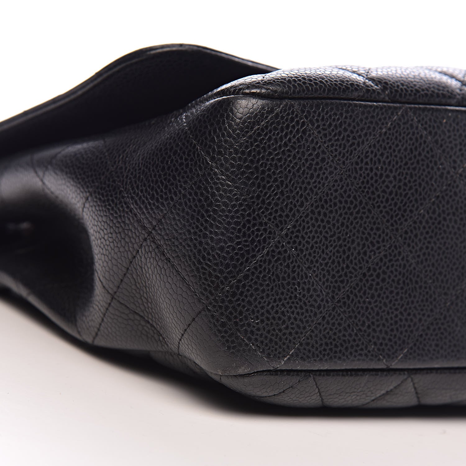 Chanel Caviar Quilted Jumbo Single Flap Black 13 of 15