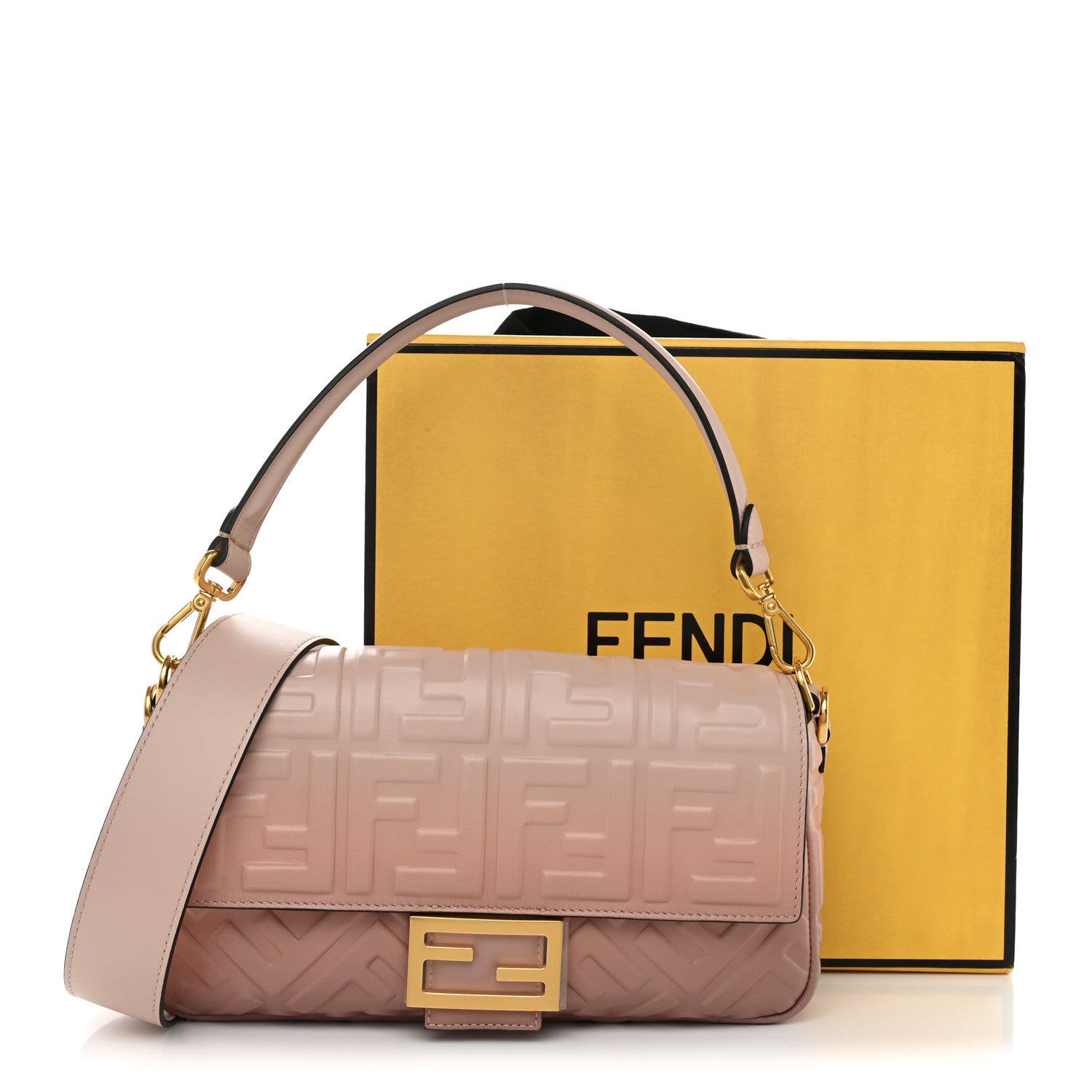 Fendi Calfskin FF 1974 Embossed Baguette Soap 11 of 11