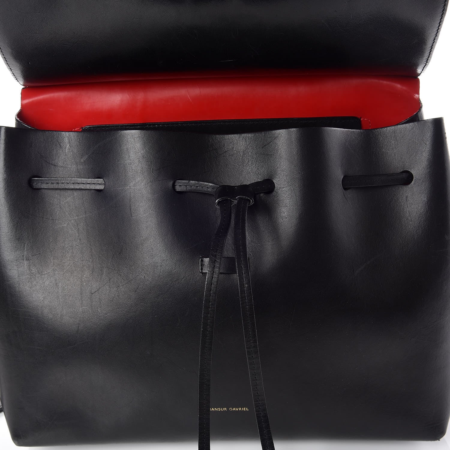 Mansur Gavriel Calfskin Lady Bag Black Flamma 18 of 26