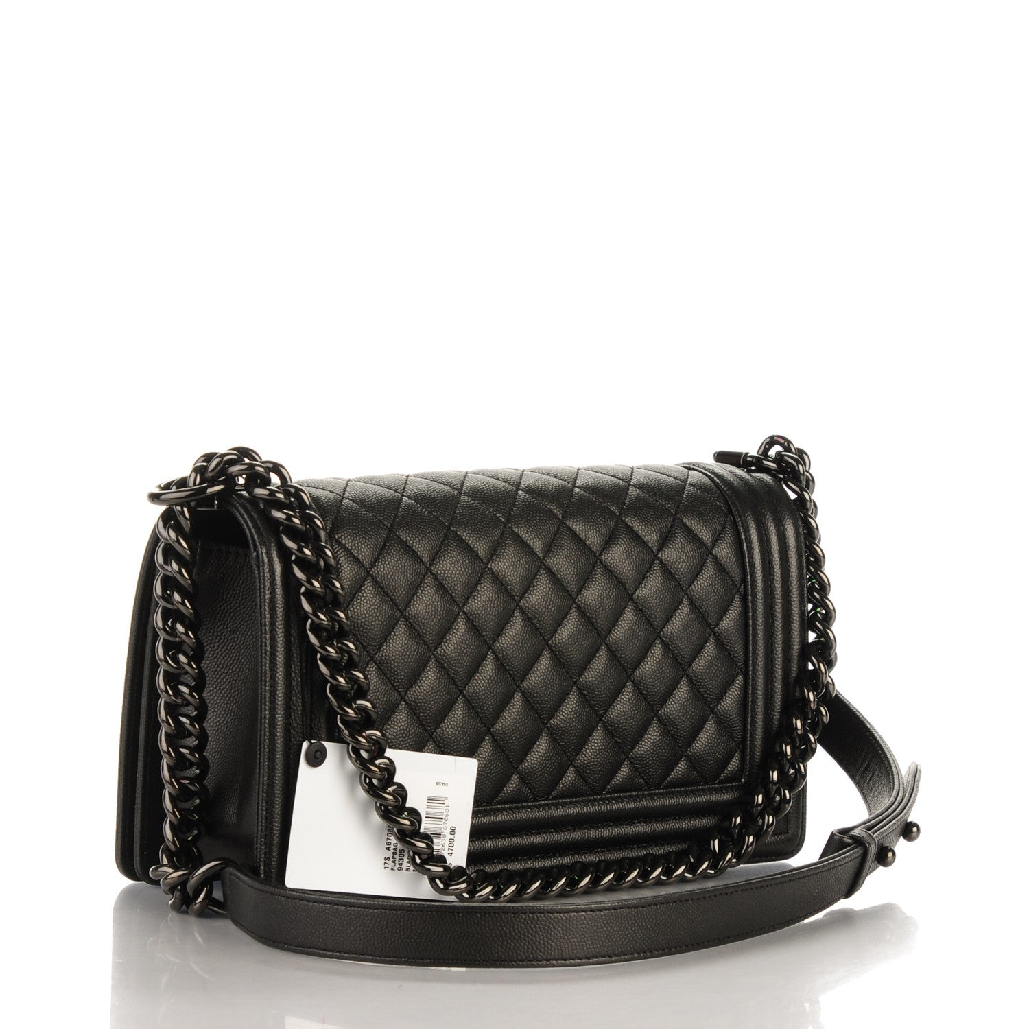 Chanel Caviar Quilted Medium Boy Flap So Black 3 of 6