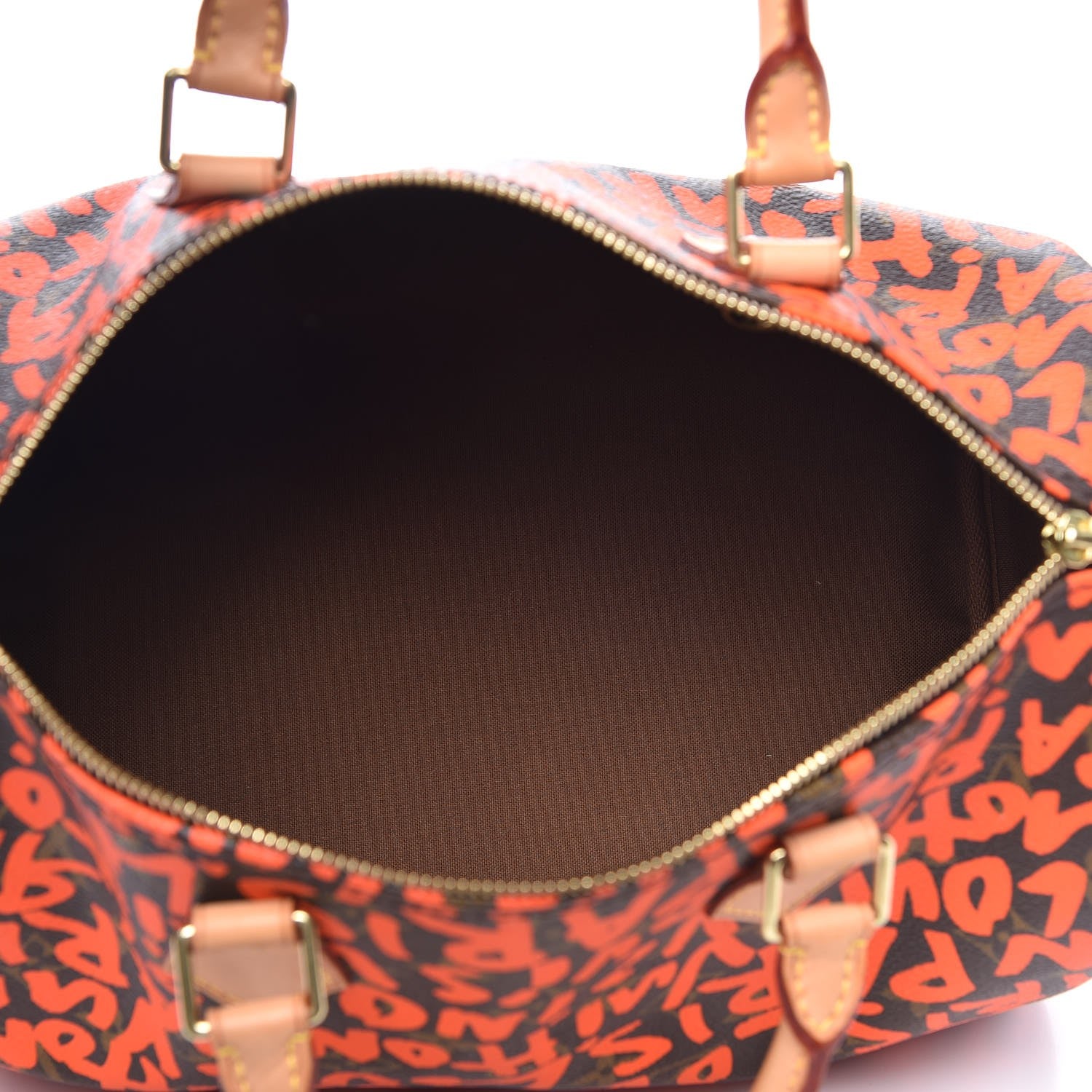 Louis Vuitton Monogram Graffiti Speedy 30 Orange 5 of 9