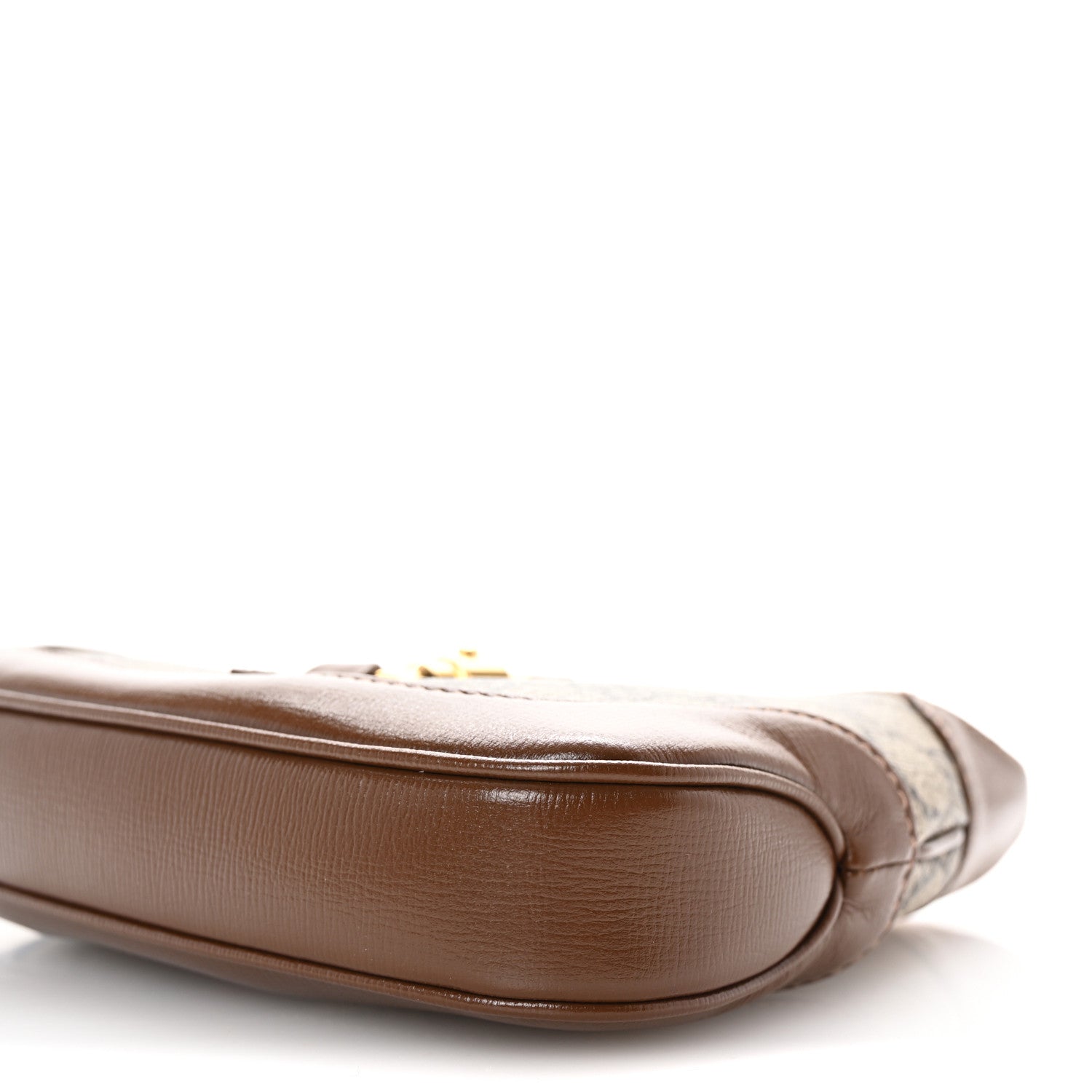 Gucci GG Supreme Monogram Azalea Calfskin Web Mini Jackie 1961 Hobo Beige Ebony Brown Sugar 10 of 10