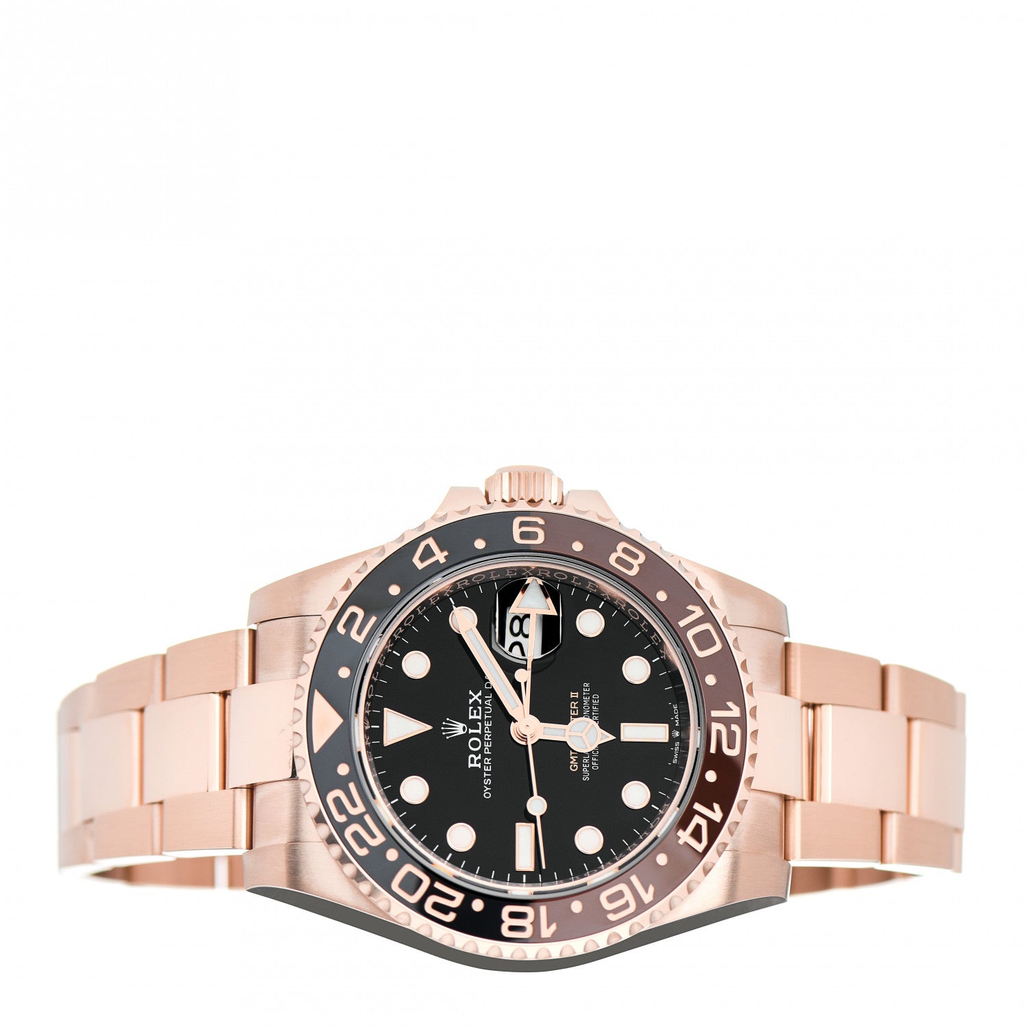 Rolex 18K Everose Gold 40mm GMT-Master II Root Beer Watch 126715CHNR 2 of 5