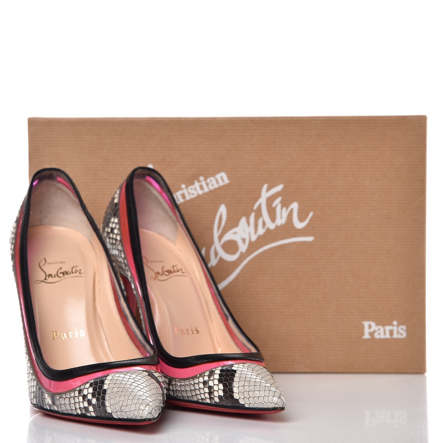 Christian Louboutin Python Lucido PVC Kid Paulina 100 Pumps 35 Multicolor 12 of 12