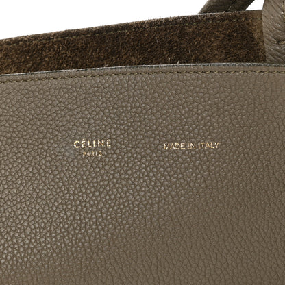 Celine Soft Grained Calfskin Small Belt Cabas Phantom Taupe 6 of 16