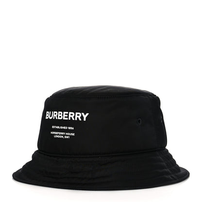 Burberry Nylon Horseferry Print Bucket Hat L Black 1 of 9