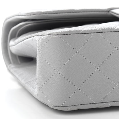 Chanel Caviar Quilted Small Double Flap Grey 8 of 9
