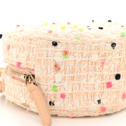 Chanel Candy Cotton Tweed Beach Ball Quilted Round Clutch With Chain Multicolor 9 of 10