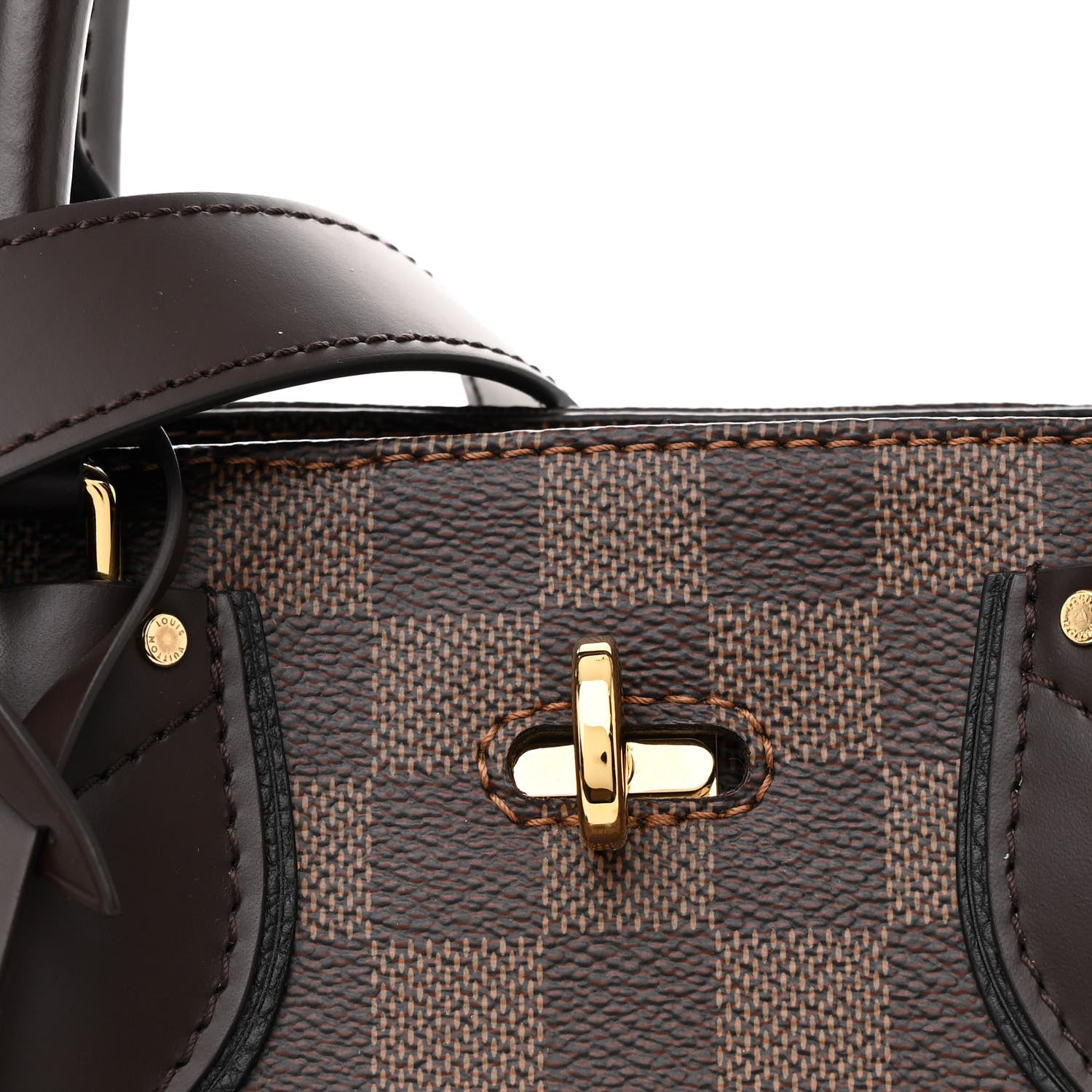 Louis Vuitton Cuir Taurillon Damier Ebene Normandy Black 8 of 11