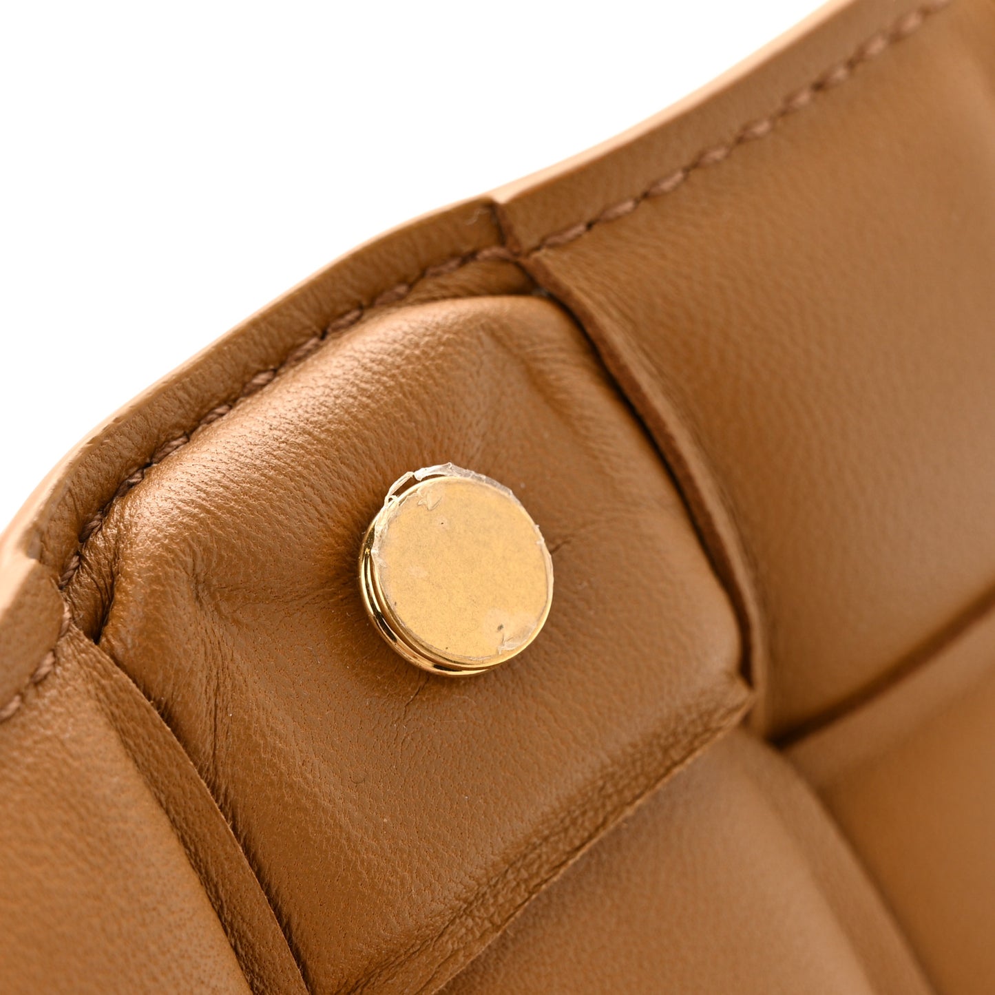 Nappa Maxi Intreccio Padded Cassette Crossbody Bag Acorn
