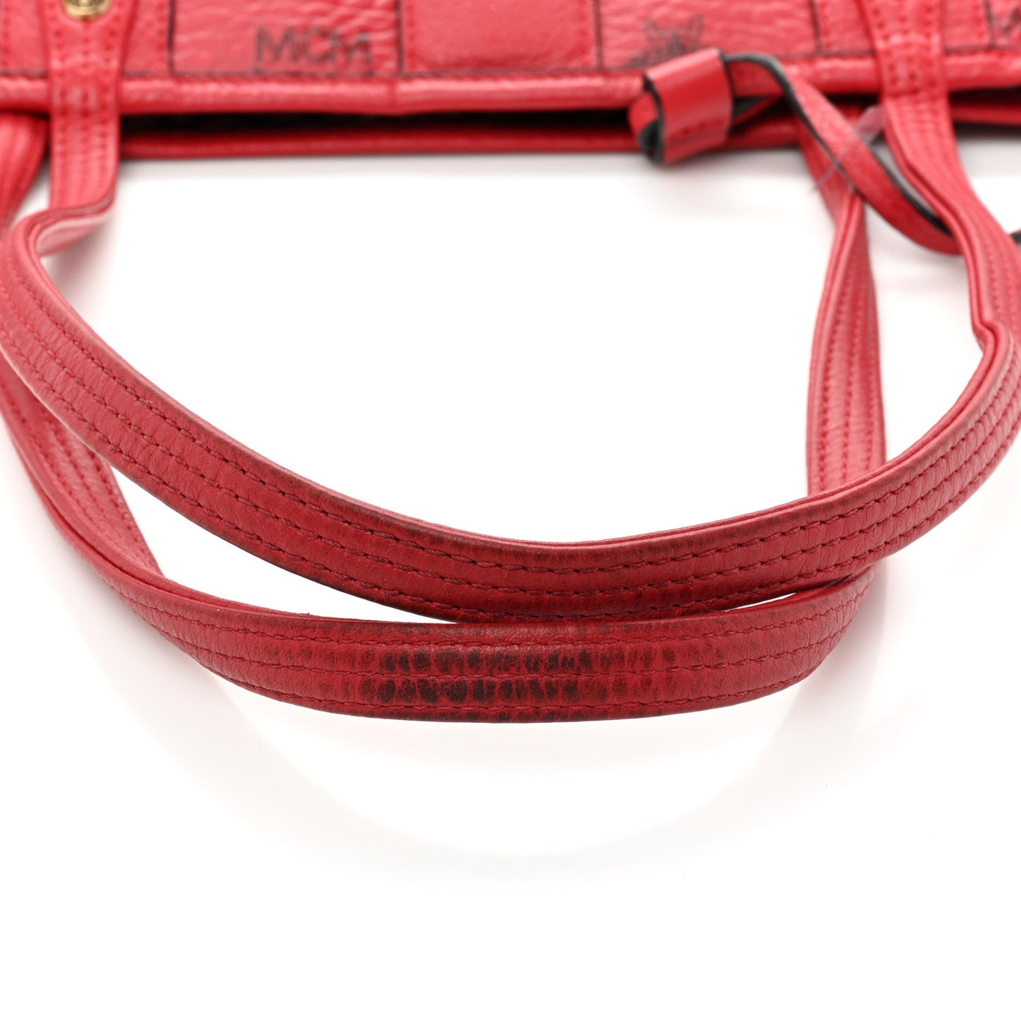 Visetos Medium Liz Reversible Shopper Tote Ruby Red