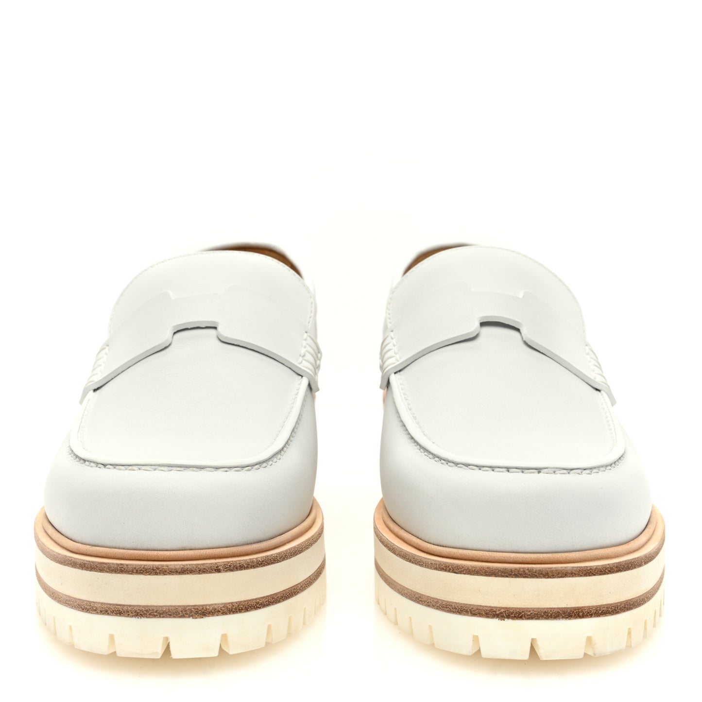 Calfskin Ivy Loafer 39.5 White