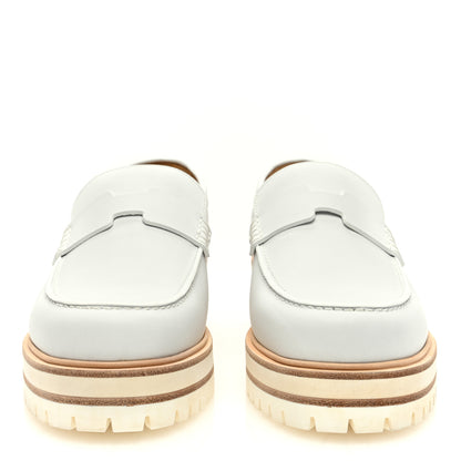 Hermes Calfskin Ivy Loafer 39.5 White 2 of 8