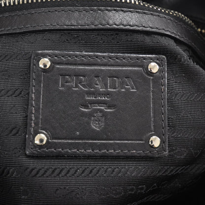 Prada Calfskin Leather Hobo Bag Nero Black 8 of 10