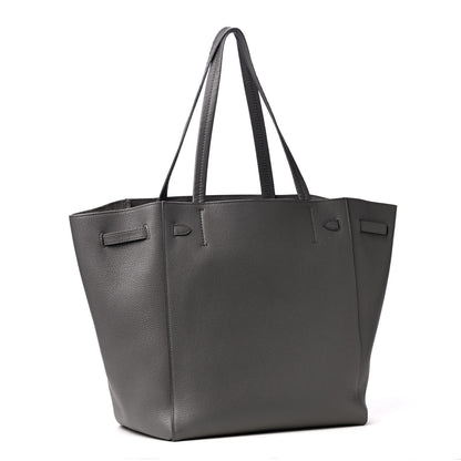 Celine Soft Grained Calfskin Small Belt Cabas Phantom Grey 2 of 4