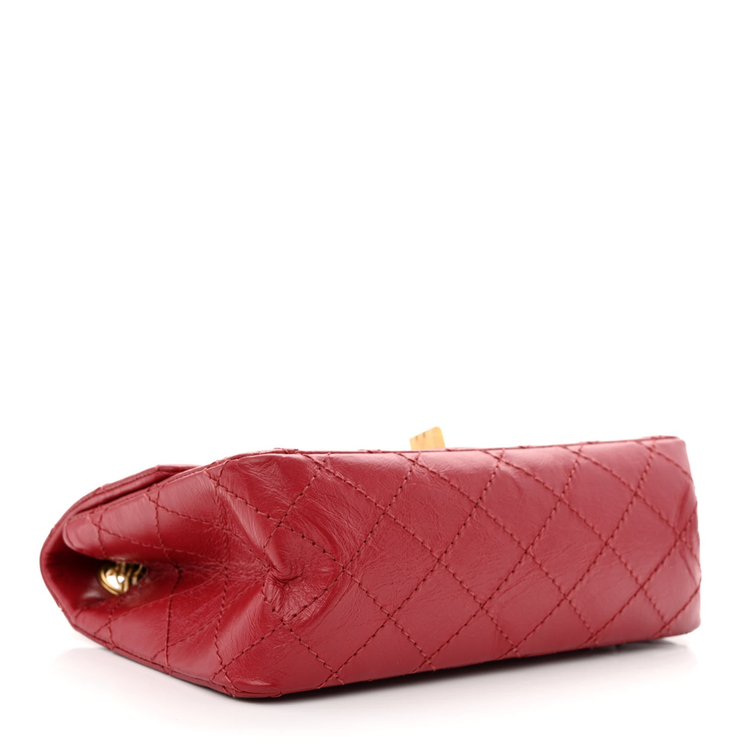 Chanel Aged Calfskin Quilted 2.55 Reissue Mini Flap Red 4 of 11