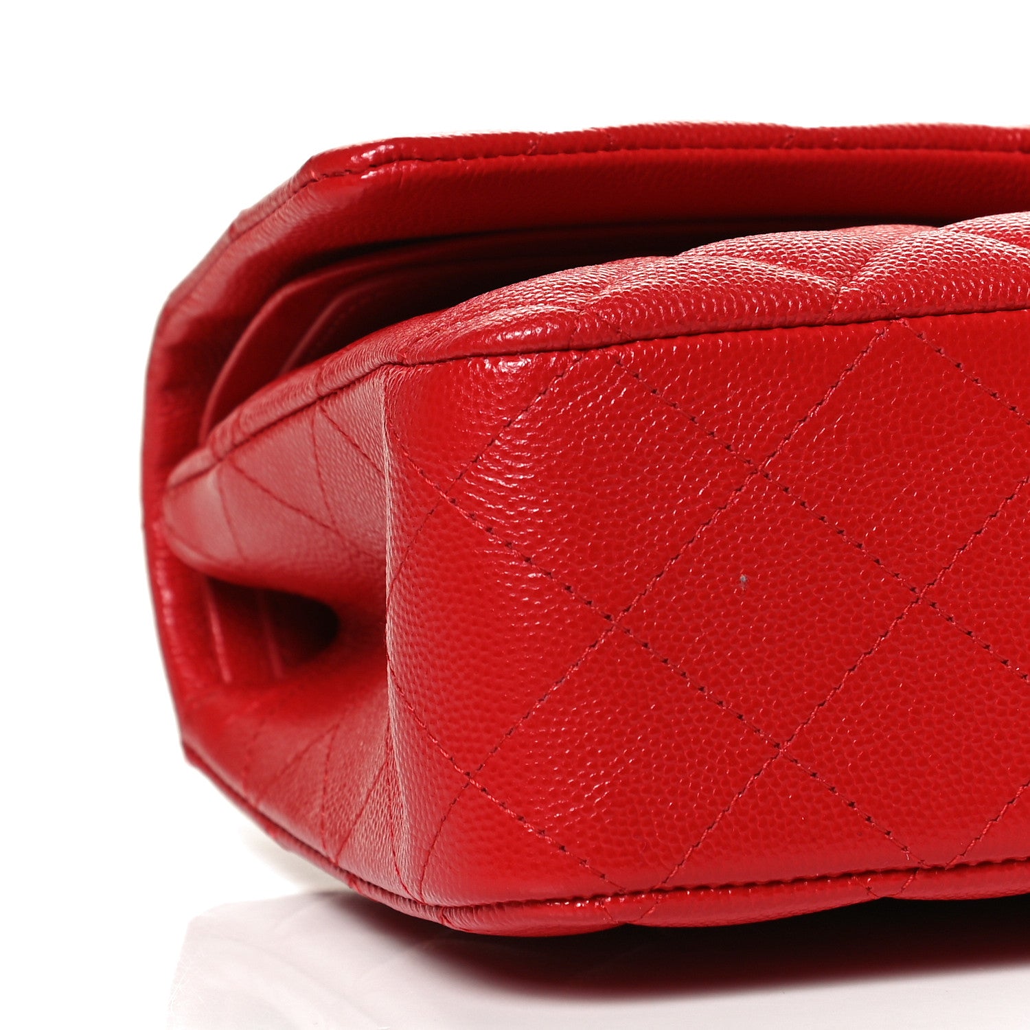 Chanel Caviar Quilted Medium Double Flap Red 9 of 11