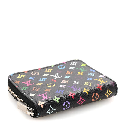 Louis Vuitton LV x TM Monogram Multicolor Zippy Coin Purse Black 4 of 6