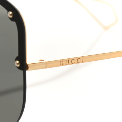 Gucci Shield Sunglasses GG0667S Black Gold 5 of 8