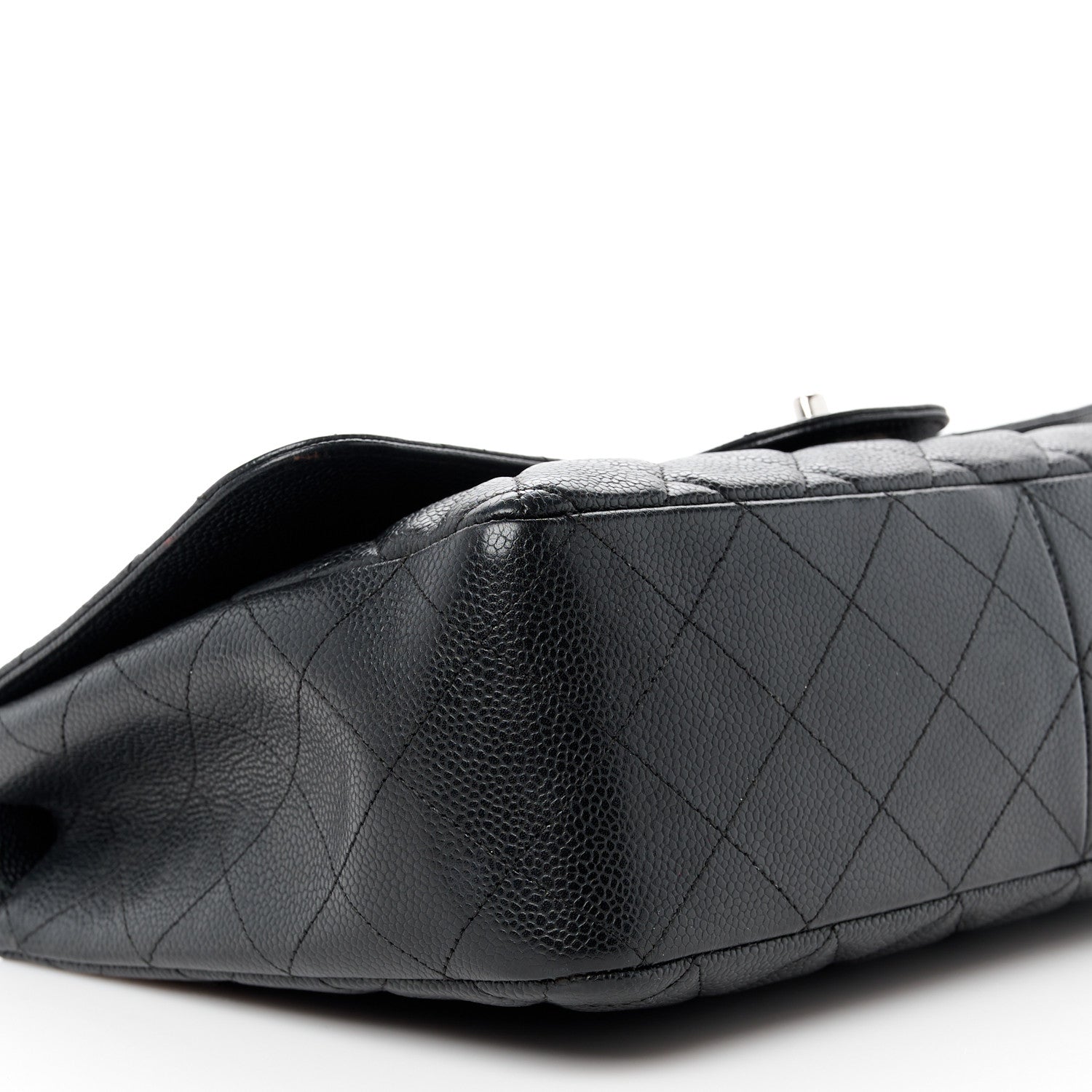 Chanel Caviar Quilted Jumbo Single Flap Black 10 of 13