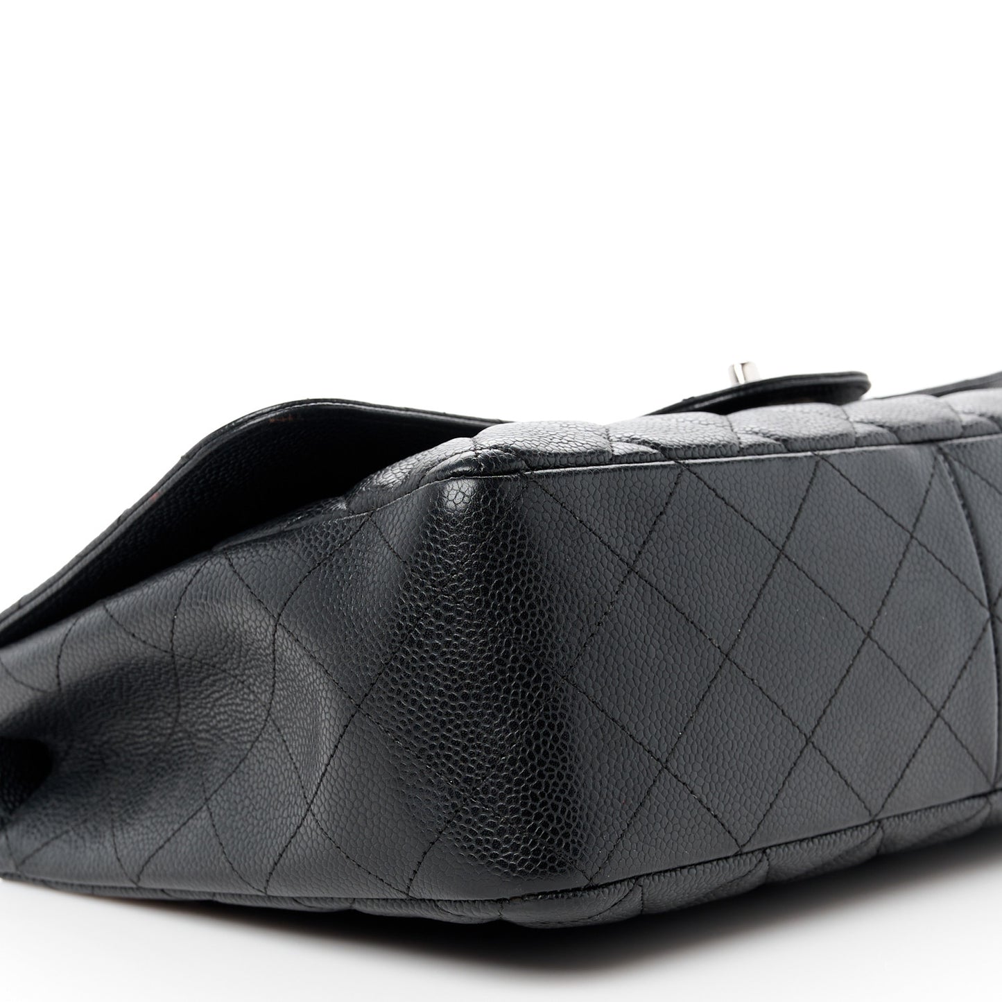 Caviar Quilted Jumbo Single Flap Black