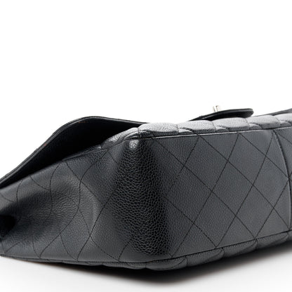 Chanel Caviar Quilted Jumbo Single Flap Black 10 of 13