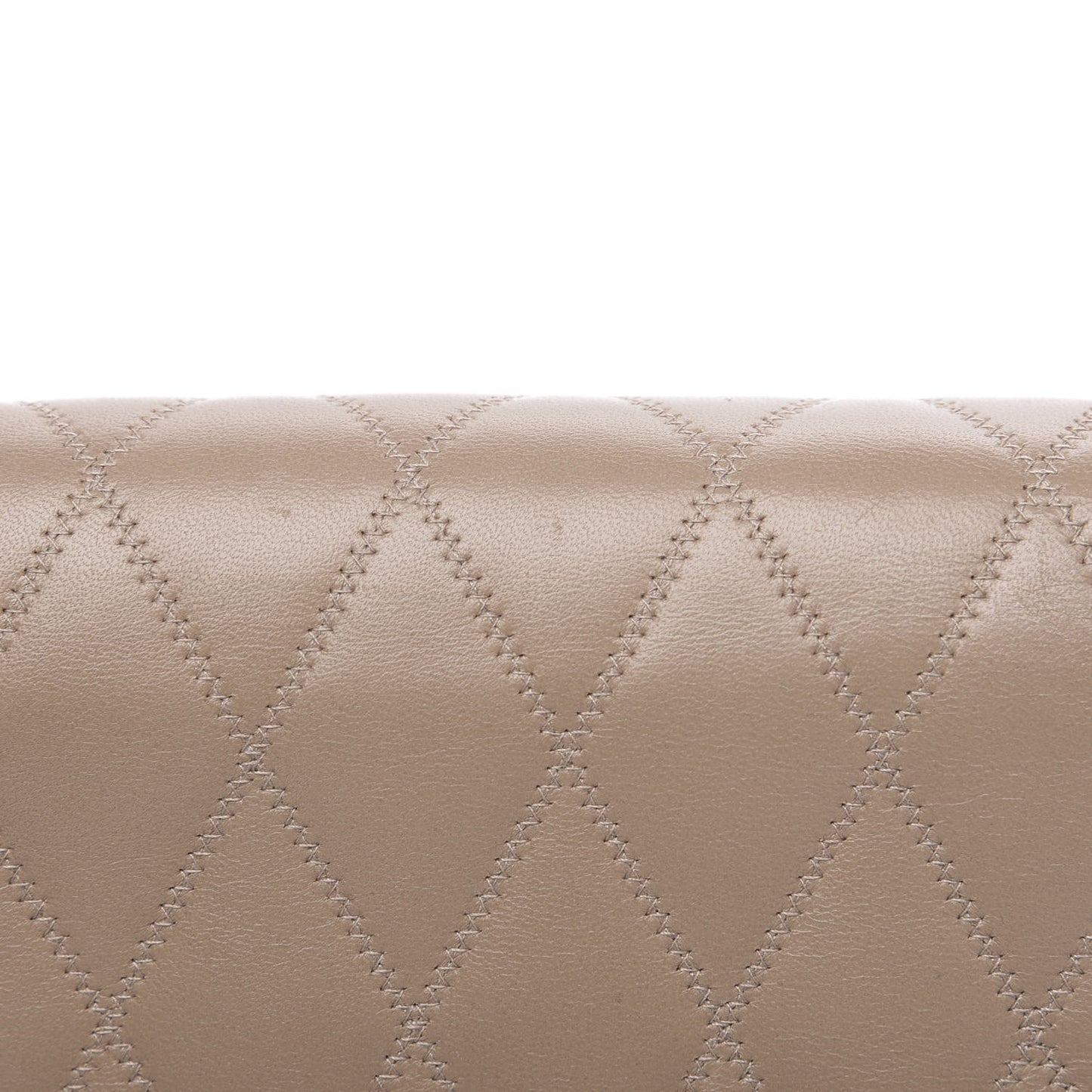 Lambskin Diamond Quilted Angie Chain Bag Dusty Grey