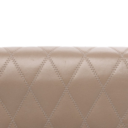 Saint Laurent Lambskin Diamond Quilted Angie Chain Bag Dusty Grey 10 of 12