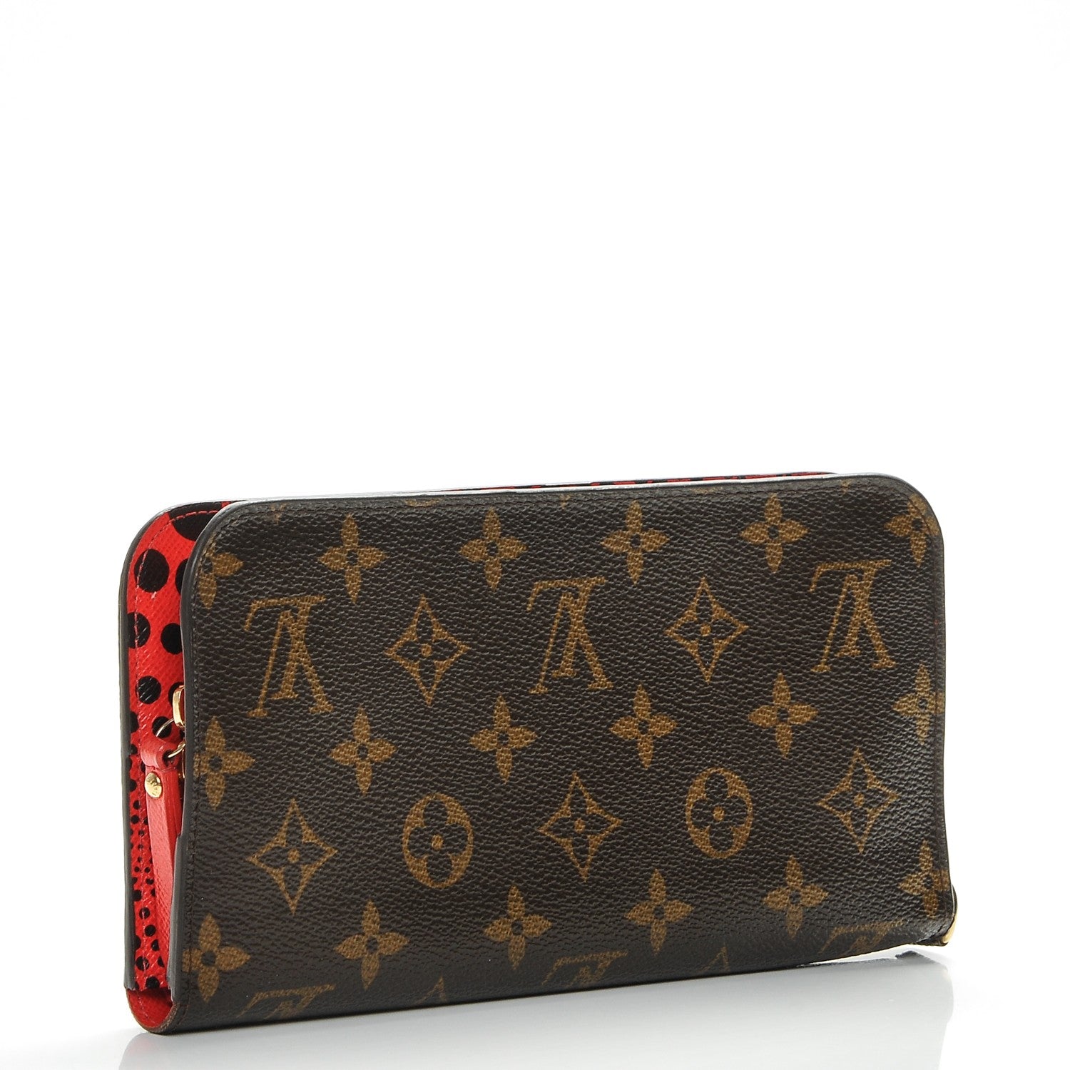 Louis Vuitton Monogram Kusama Waves Insolite Wallet Red 3 of 6