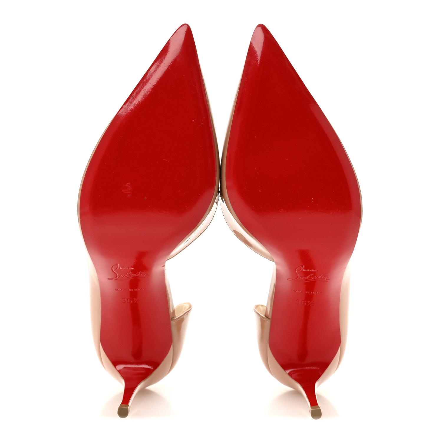 Christian Louboutin Patent Iriza 85 Pumps 36.5 Nude 6 of 8