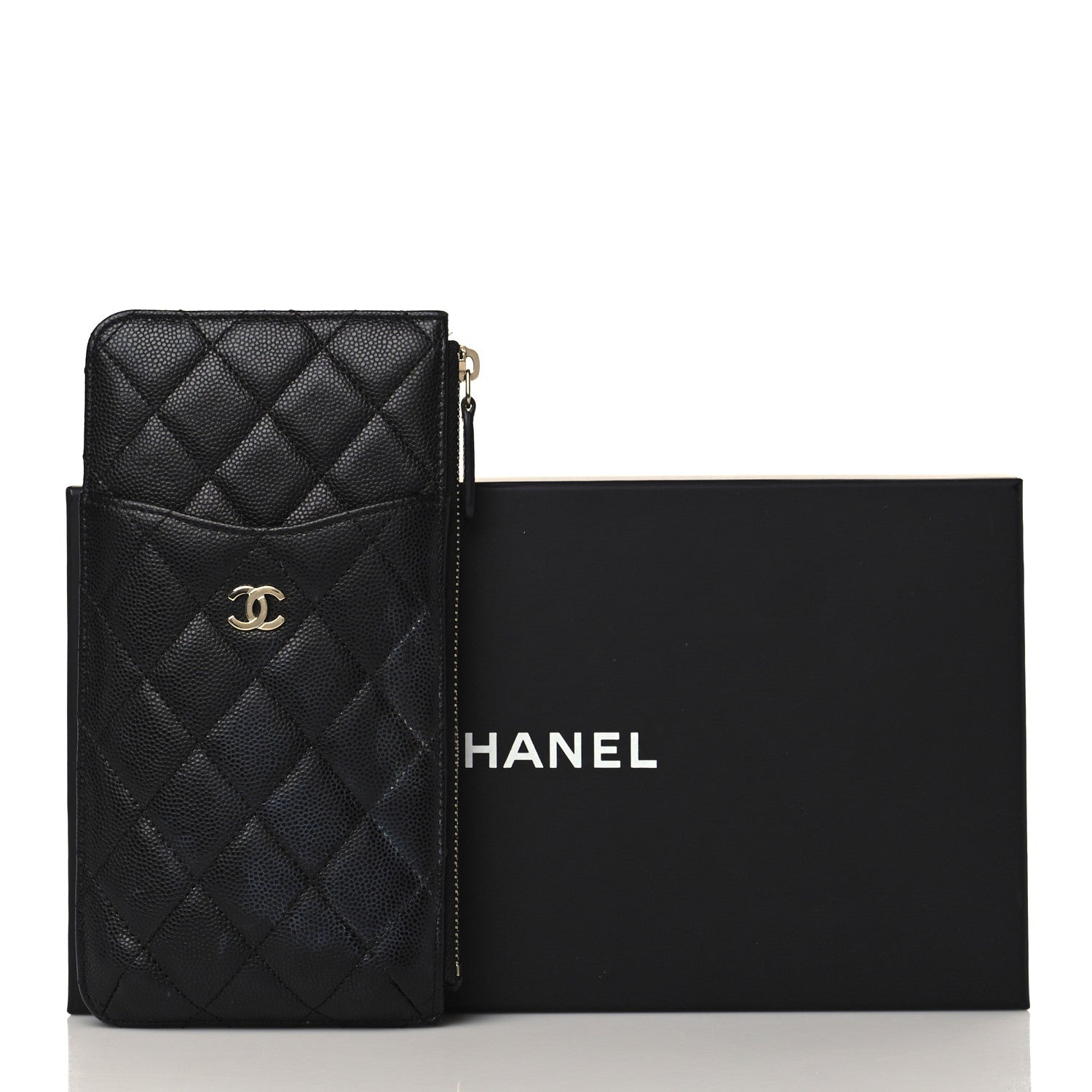 Chanel Caviar Quilted Classic iPhone Pouch Black 9 of 9