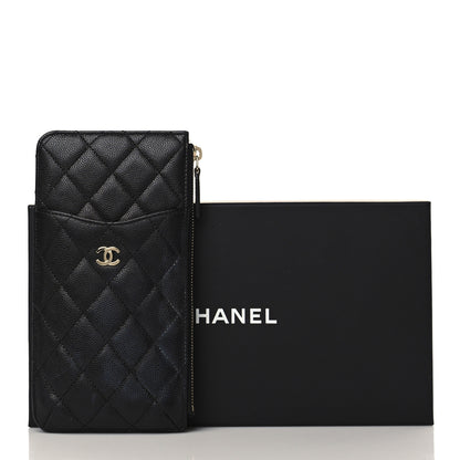 Chanel Caviar Quilted Classic iPhone Pouch Black 9 of 9