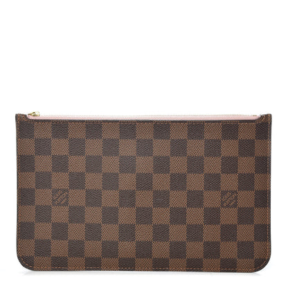 Louis Vuitton Damier Ebene Neverfull MM GM Pochette Rose Ballerine 1 of 8