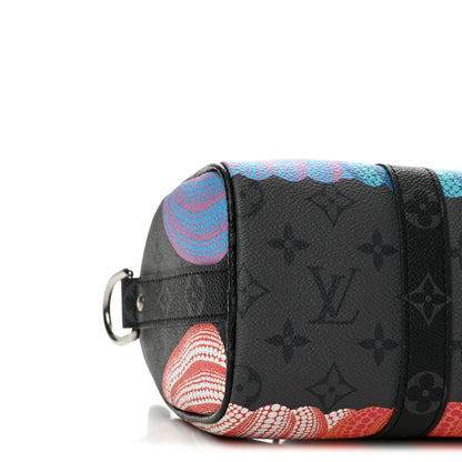 Louis Vuitton LV X YK Monogram Eclipse Reverse Pumpkin Keepall Bandouliere 25 Multicolor 9 of 10