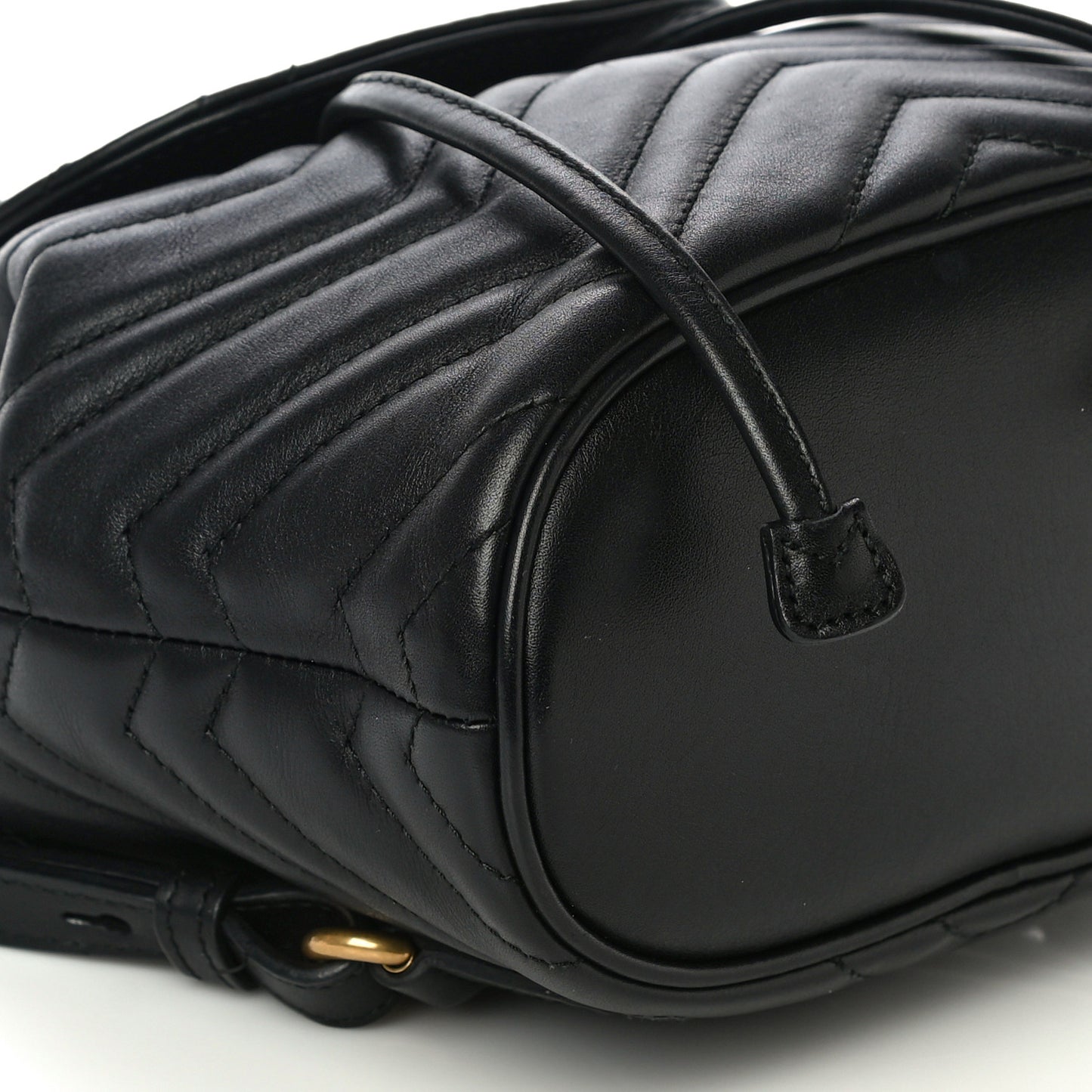 Calfskin Matelasse GG Marmont Flap Backpack Black