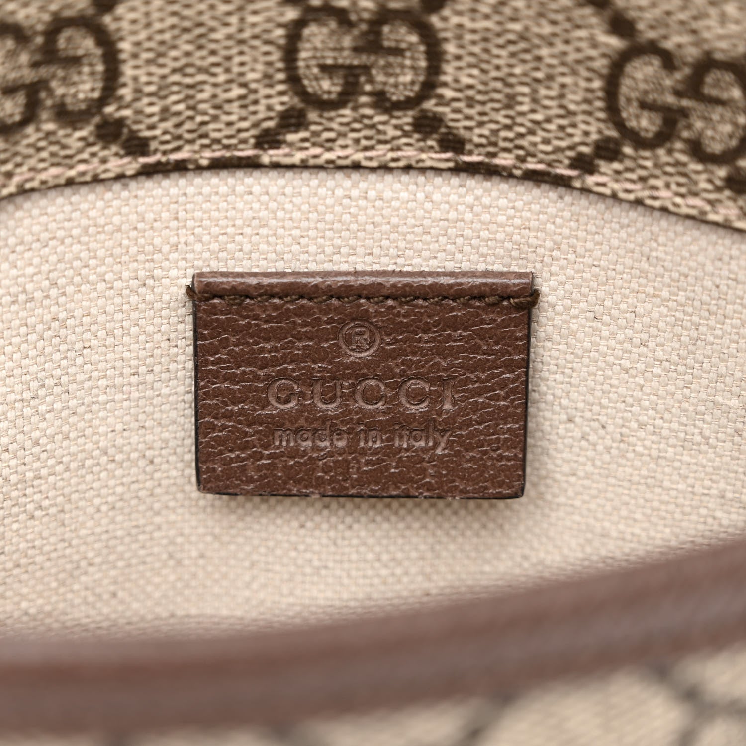 Gucci GG Supreme Monogram Neo Vintage Web Belt Bag Brown 6 of 10