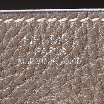 Hermes Taurillon Clemence Lindy 34 Etoupe 8 of 14